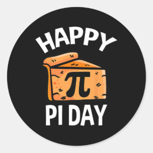 Pi Day Digits Of Pi Rainbow 3.14 Math Teacher Men Classic Round Sticker