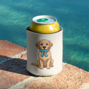 Pi Day Dog With Pi Symbol Cute Pi Math Can Cooler