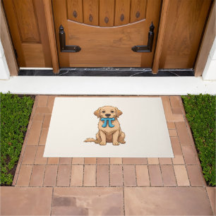 Pi Day Dog With Pi Symbol Happy Pi Day Doormat