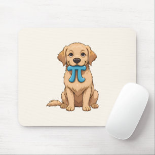 Pi Day Dog With Pi Symbol Happy Pi Day Mouse Pad