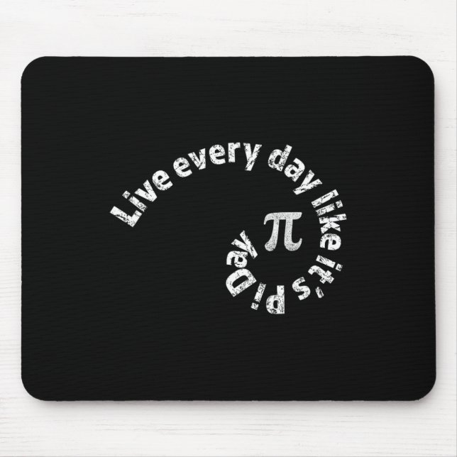 Pi Day Every Day Math Calculus Golden Geometry Rat Mouse Pad (Front)