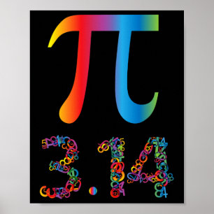 Pi Day For Women Kids Men Funny Gift Graphic Math Poster