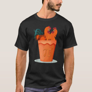Pi Day Funny Chicken Pot Pi T-Shirt