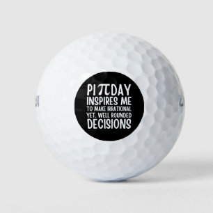 Pi Day Funny Golf Balls