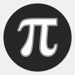 Pi Day Funny Graphic Apparel Pi Symbol Classic Round Sticker