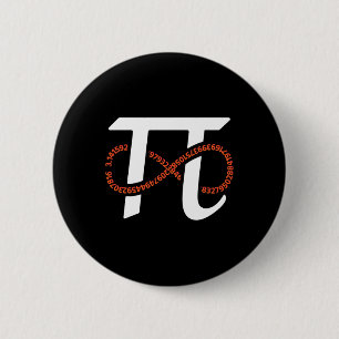 Pi Day Funny Infinity Numbers Geek Nerd Math Lover 6 Cm Round Badge