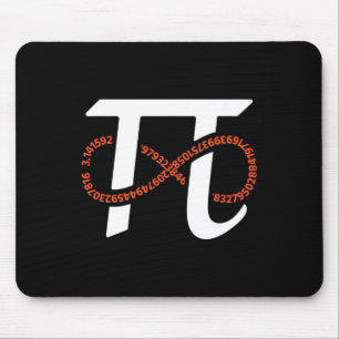 Pi Day Funny Infinity Numbers Geek Nerd Math Lover Mouse Pad