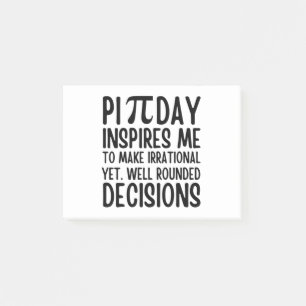 Pi Day Funny Post-it Notes