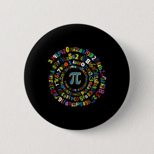 Pi Day Funny Spiral Math Geek Cool Mathematics Lov 6 Cm Round Badge