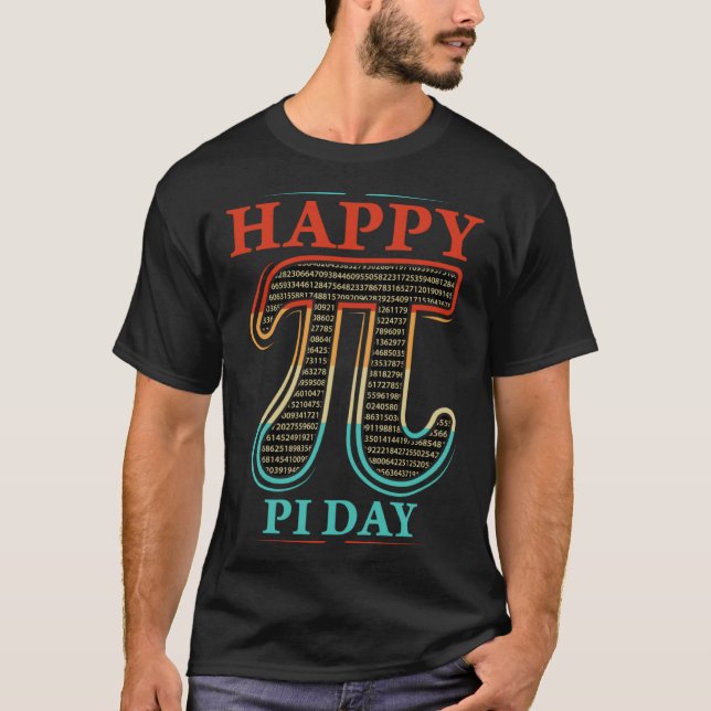 Pi Day Geometry Algebra Math Happy Pi Day T-Shirt (Front)