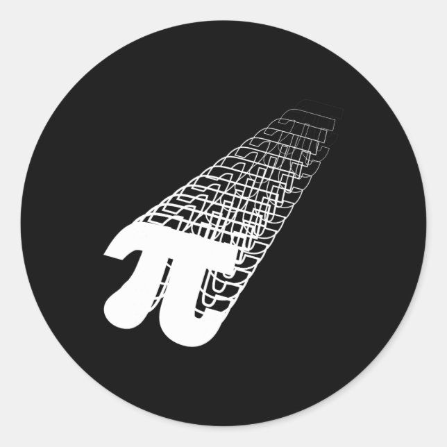 Pi Day Geometry Calculus Trigonometry Study  Classic Round Sticker (Front)