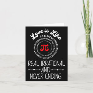 Pi Day Graphic Funny Love Quote Humourous Valentin Card