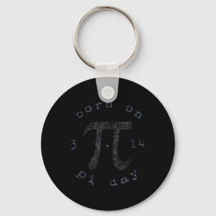 Pi Day Happy Birthday Born On 3.14 Key Ring