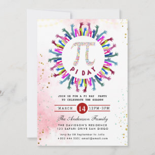 Pi Day Holiday Party Invitation