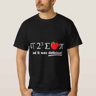 Pi Day I Eight Sum Apple Pi Funny Math Pun  T-Shirt