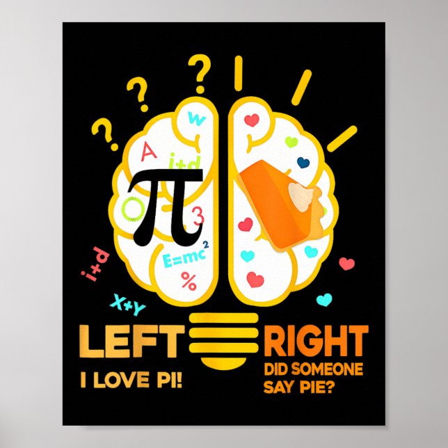 Pi Day Inspires Me To Make Irrational Decisions  Poster (Front)