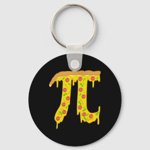 Pi Day Kids Pizza Pi Funny Math Food Key Ring
