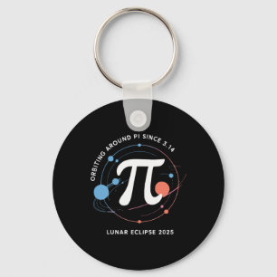 Pi Day Lunar Eclipse 2025 Cosmic Math Key Ring