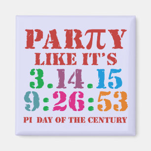 Pi day magnet 2015 3.14.15 9:26:53