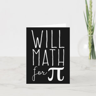 Pi Day March 14 Math Lover Science Funny 3.14 Pi P Card
