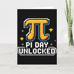 Pi Day March 14 Math Nerd Pie Food Funny Gift Outf Card