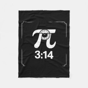 Pi Day March 14 Math Nerd Pie Food Funny Gift Outf Fleece Blanket