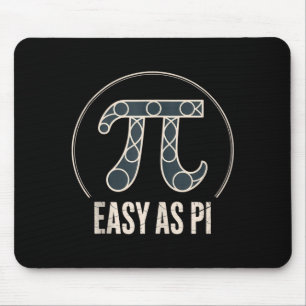 Pi Day March 14 Math Nerd Pie Food Funny Gift Outf Mouse Pad
