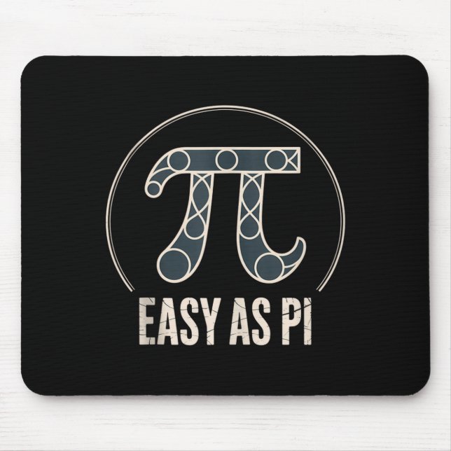 Pi Day March 14 Math Nerd Pie Food Funny Gift Outf Mouse Pad (Front)