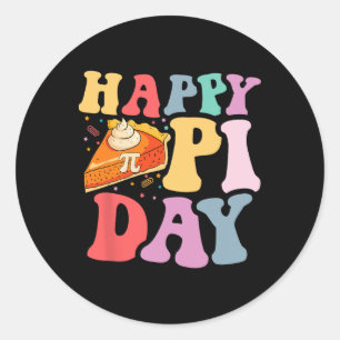 Pi Day March 14 Pi Symbol Mathematic Math Lover Sc Classic Round Sticker