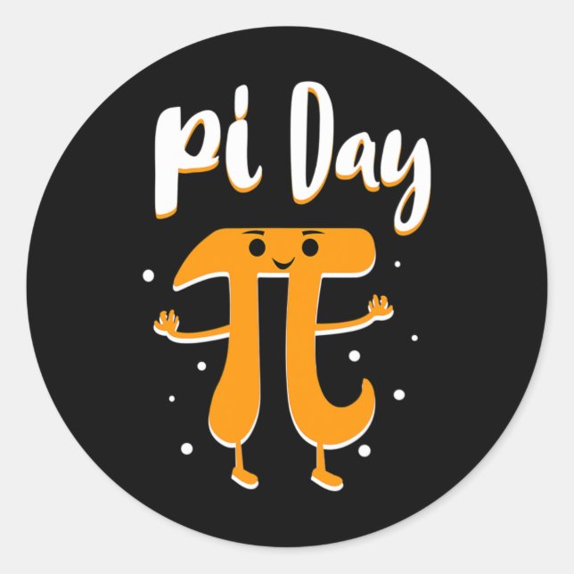 Pi Day Math Algebra Geeks Students Geek Nerd Boys  Classic Round Sticker (Front)