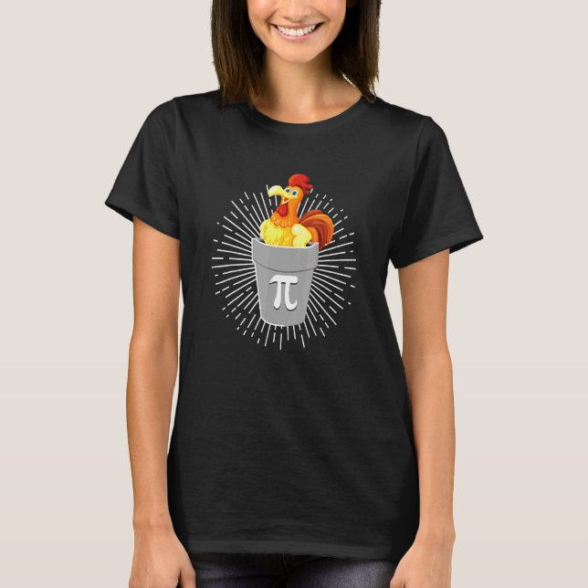 Pi Day Math Chicken Pot Pie Toddler Geek Nerd Boys T-Shirt (Front)