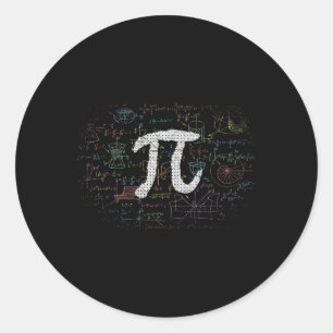 Pi Day Math  Classic Round Sticker