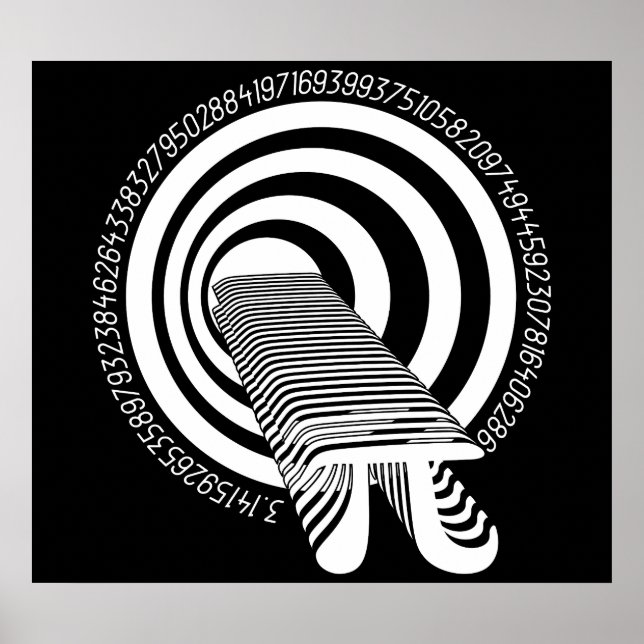 Pi Day Math Geek Infinity Poster (Front)