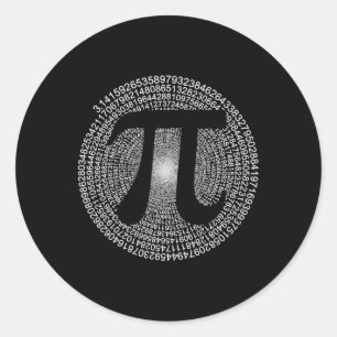 Pi Day Math Geek Teacher 3.14 Pi Day Classic Round Sticker
