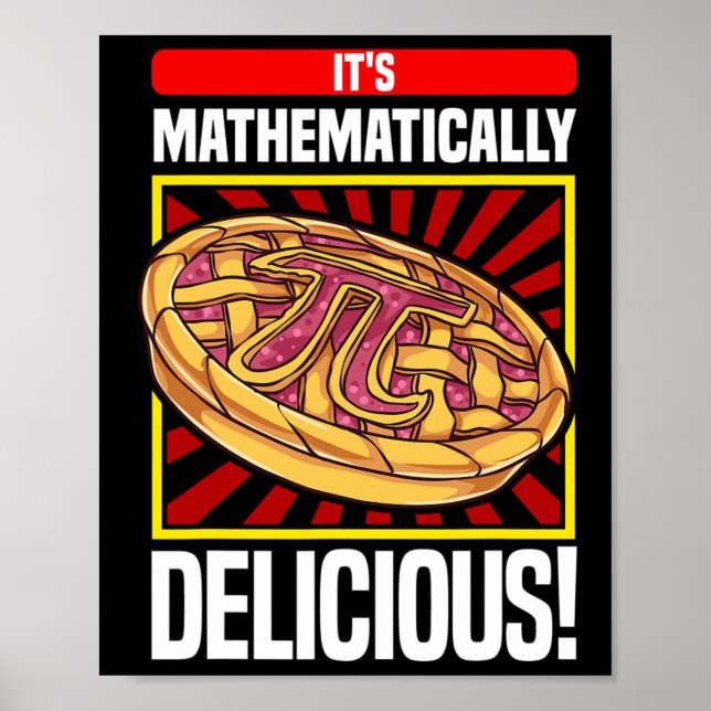 Pi Day Math Lover Apple Pie  Poster (Front)