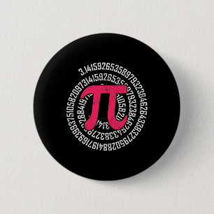 Pi Day Math Nerd Geek 3.1415 Irrational Number Pi 6 Cm Round Badge
