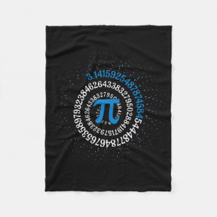 Pi Day Math Nerd Geek 3.1415 Irrational Number Pi  Fleece Blanket