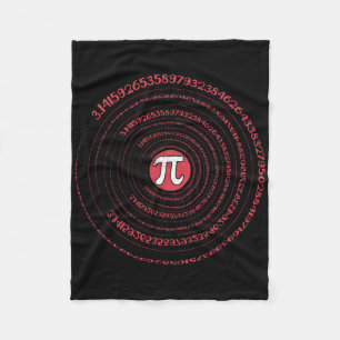 Pi Day Math Nerd Geek 3.1415 Irrational Number Pi Fleece Blanket