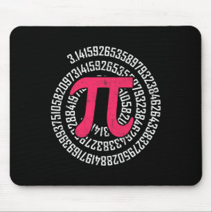 Pi Day Math Nerd Geek 3.1415 Irrational Number Pi Mouse Pad