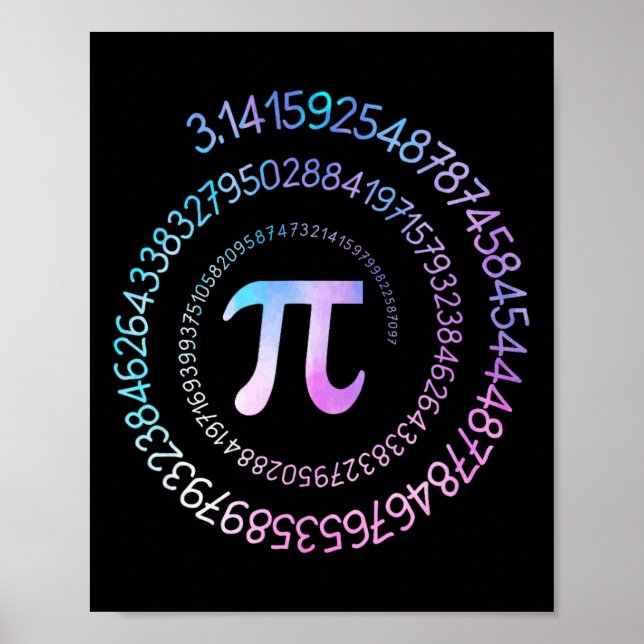 Pi Day Math Nerd Geek 3.1415 Irrational Number Pi  Poster (Front)