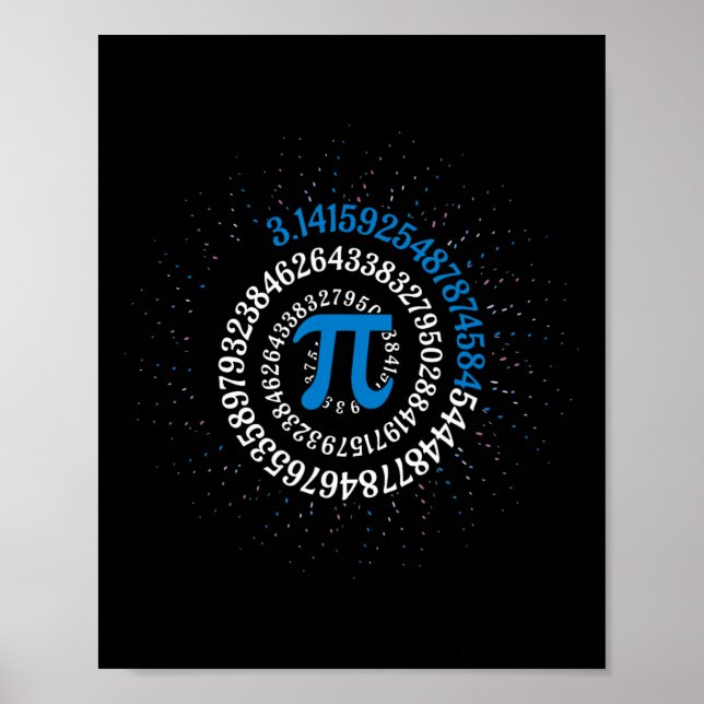Pi Day Math Nerd Geek 3.1415 Irrational Number Pi  Poster (Front)