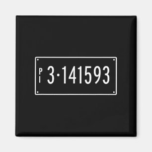 Pi Day Math Number Plate Geometry Trigonometry Magnet