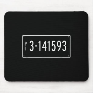 Pi Day Math Number Plate Geometry Trigonometry Mouse Pad