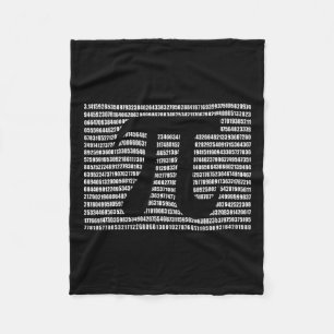 Pi Day Math Science Funny Teacher Gift Mens And Wo Fleece Blanket