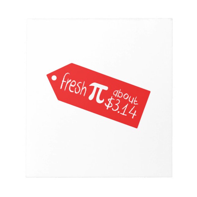 Pi day notepad (Front)