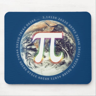 Pi Day on Earth   Celebrate Math Mouse Pad