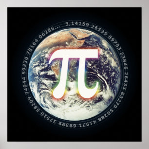 Pi Day on Earth Math Poster