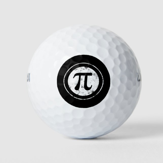 Pi Day Pi Maths Golf Balls (Front)