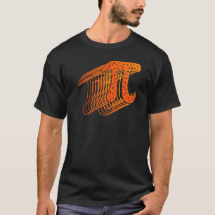 Pi Day Pi Symbol Fading To Infinity Math Teacher M T-Shirt