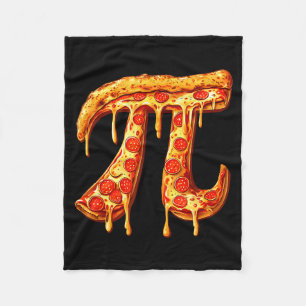 Pi Day Pi Symbol Pizza Funny Math Food 3.14 Boy Gi Fleece Blanket